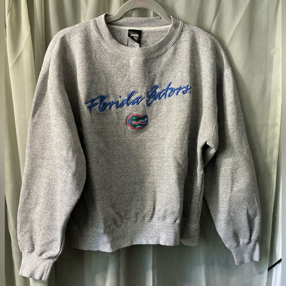 🐊 vintage University of Florida Gators gray Crew Neck Sweater size large